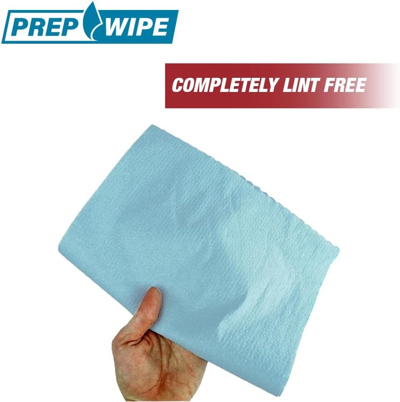 LAUCO Prep Wipe Lint-Free Towels – Heavy Duty Cloths for Household & Industrial Use, Disposable Rags, Nonwoven Wipes, 300-Pack, 9" x 17" (Blue) - Image 2